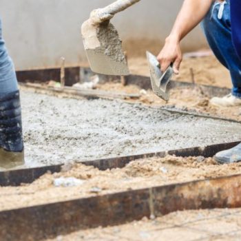 Complete Concreters Sunshine Coast working on a concrete driveway in Eumundi